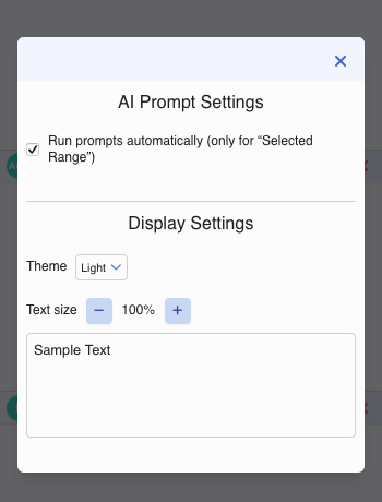 Mac settings screen
