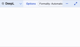 DeepL option