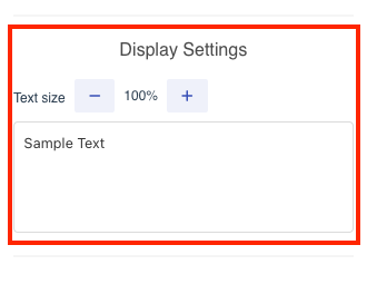 Settings screen for Mac